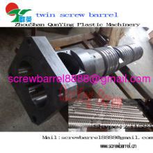 Amut Plastic Extruder Machine Conical Twin Screw Barrel 